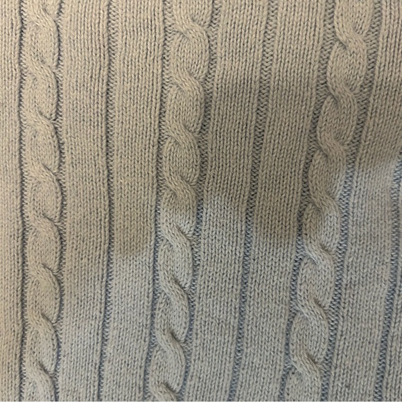 Vintages Sweater by Izod Size XL Baby Blue 100% Cotton - Picture 5 of 6